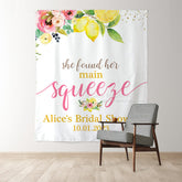 Lofaris Floral She Found Her Main Squeere Bridal Shower Backdrop